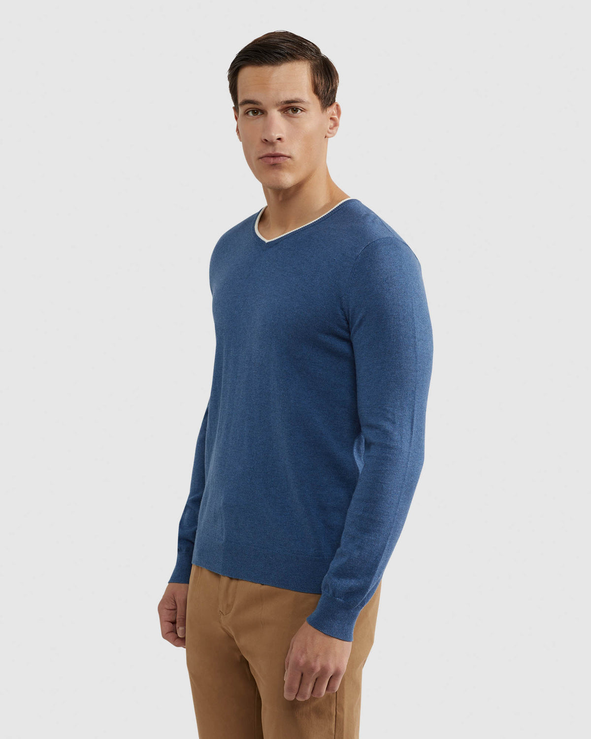 LENNY VNECK CASHMERE BLEND PULLOVER MENS KNITWEAR