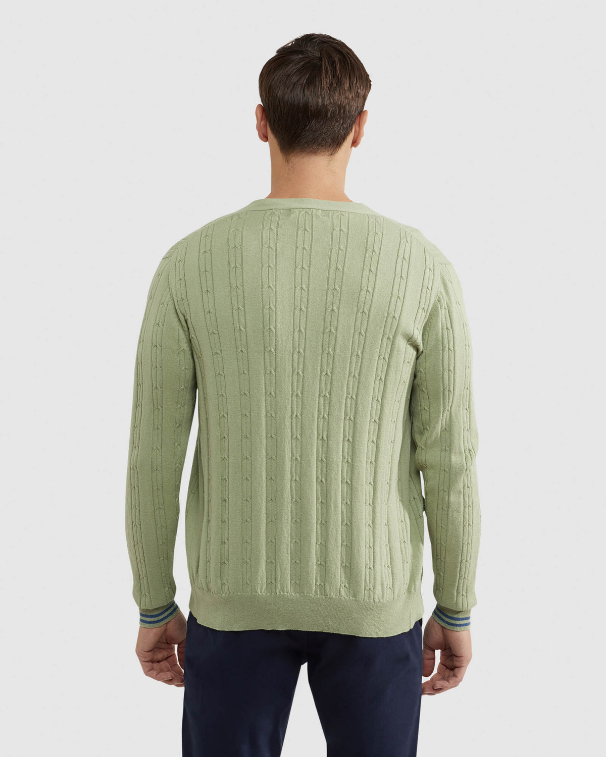 RUSTY CABLE CARDIGAN MENS KNITWEAR