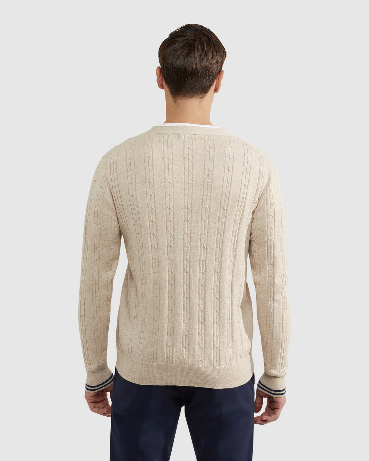RUSTY CABLE CARDIGAN MENS KNITWEAR
