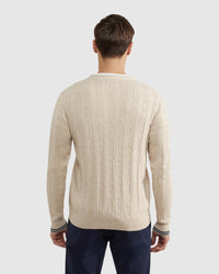 RUSTY CABLE CARDIGAN MENS KNITWEAR