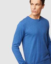 CREW NECK COTTON CASHMERE PULLOVER MENS KNITWEAR