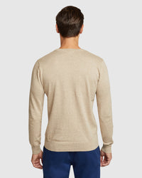 CREW NECK COTTON CASHMERE PULLOVER MENS KNITWEAR