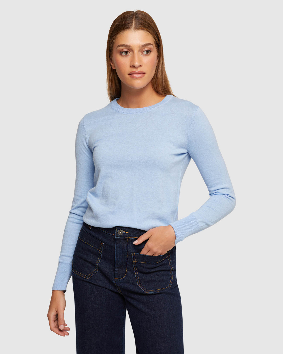 EMILY CREW NECK KNIT WOMENS KNITWEAR