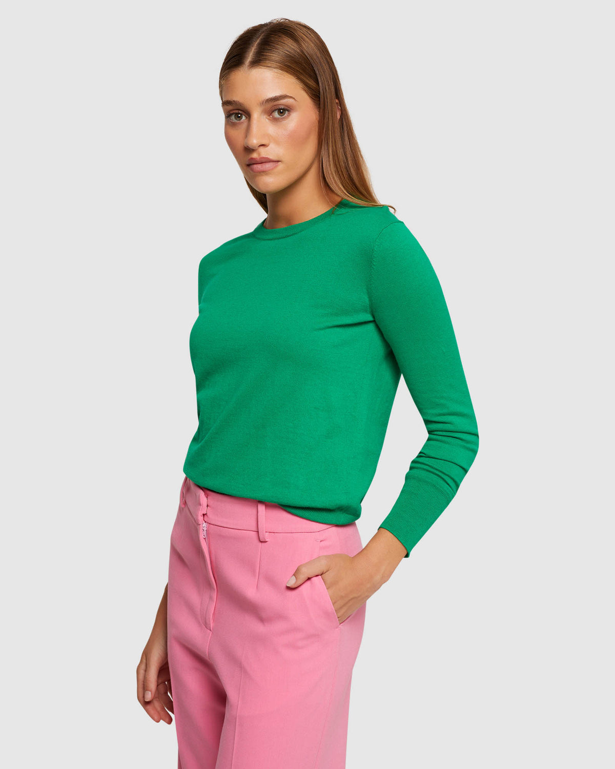 EMILY CREW NECK KNIT WOMENS KNITWEAR