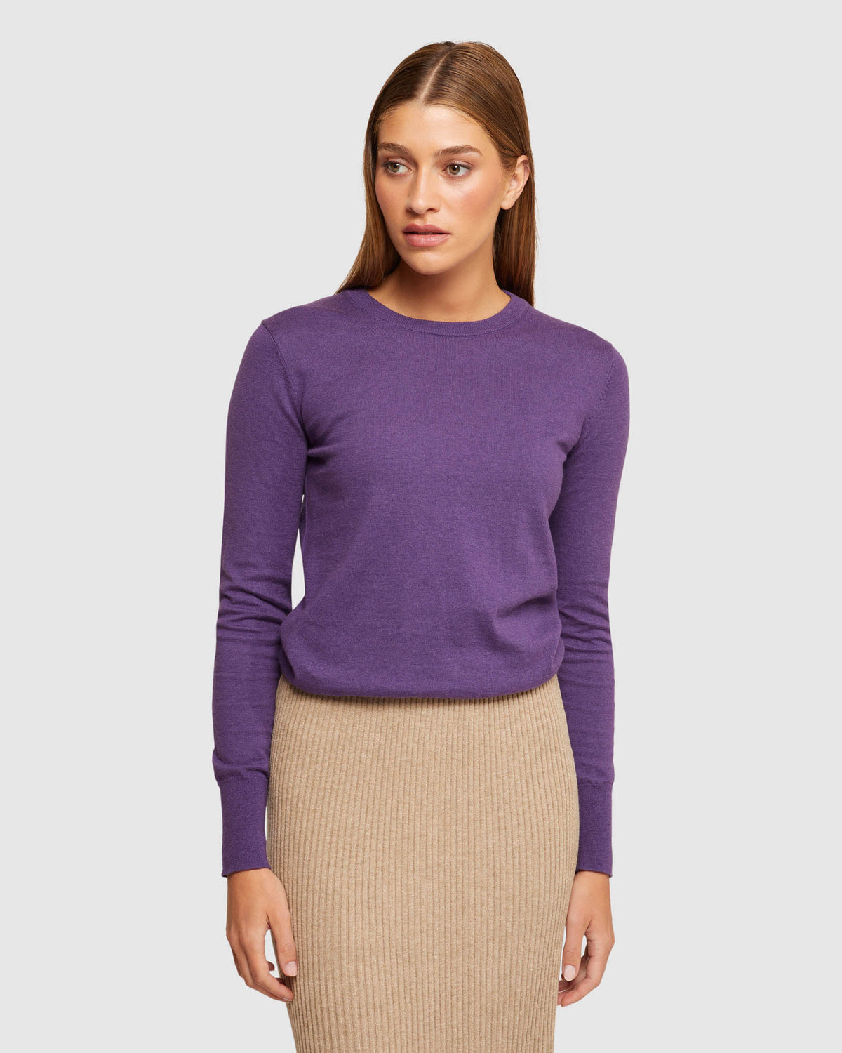 EMILY CREW NECK KNIT WOMENS KNITWEAR