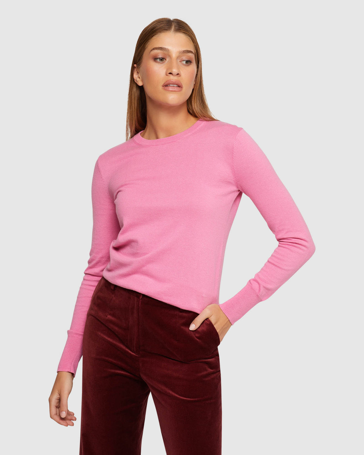 EMILY CREW NECK KNIT WOMENS KNITWEAR