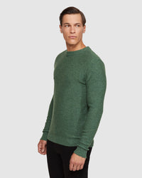 LEON CREW NECK WOOL RICH PULLOVER MENS KNITWEAR
