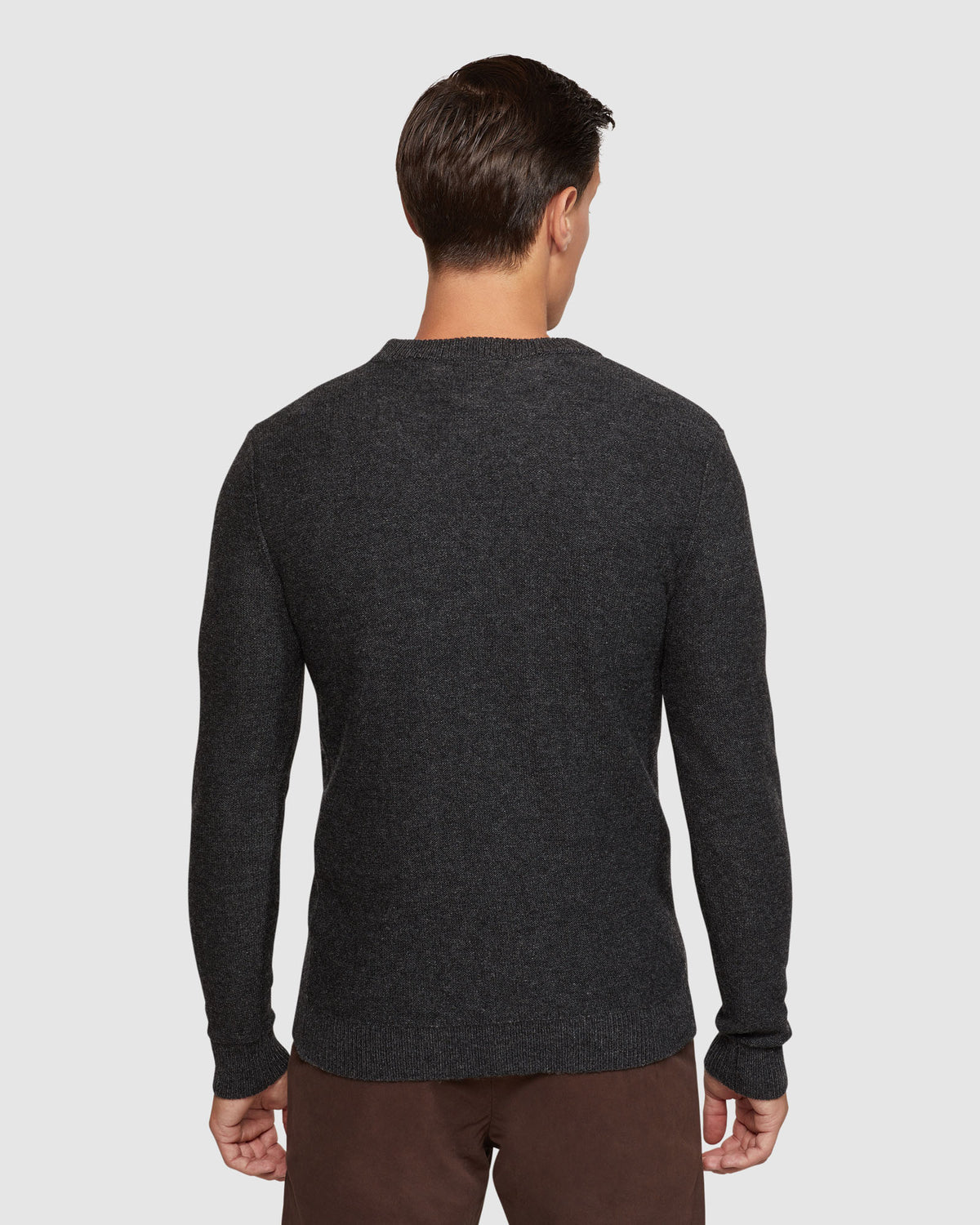 LEON CREW NECK WOOL RICH PULLOVER MENS KNITWEAR