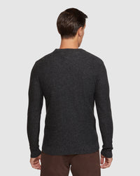 LEON CREW NECK WOOL RICH PULLOVER MENS KNITWEAR