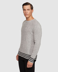 MATTEO CABLE KNIT PULLOVER MENS KNITWEAR