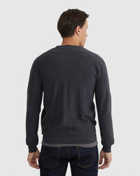 RYAN COTTON BLEND KNIT ZIP TOP MENS KNITWEAR