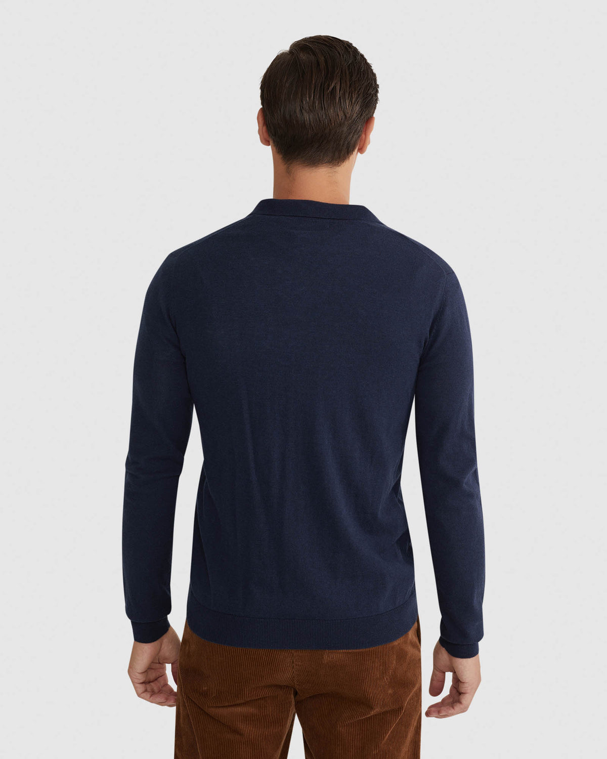 BLAIR V-NECK POLO SWEATER MENS KNITWEAR