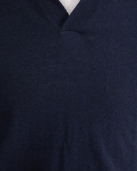 BLAIR V-NECK POLO SWEATER MENS KNITWEAR