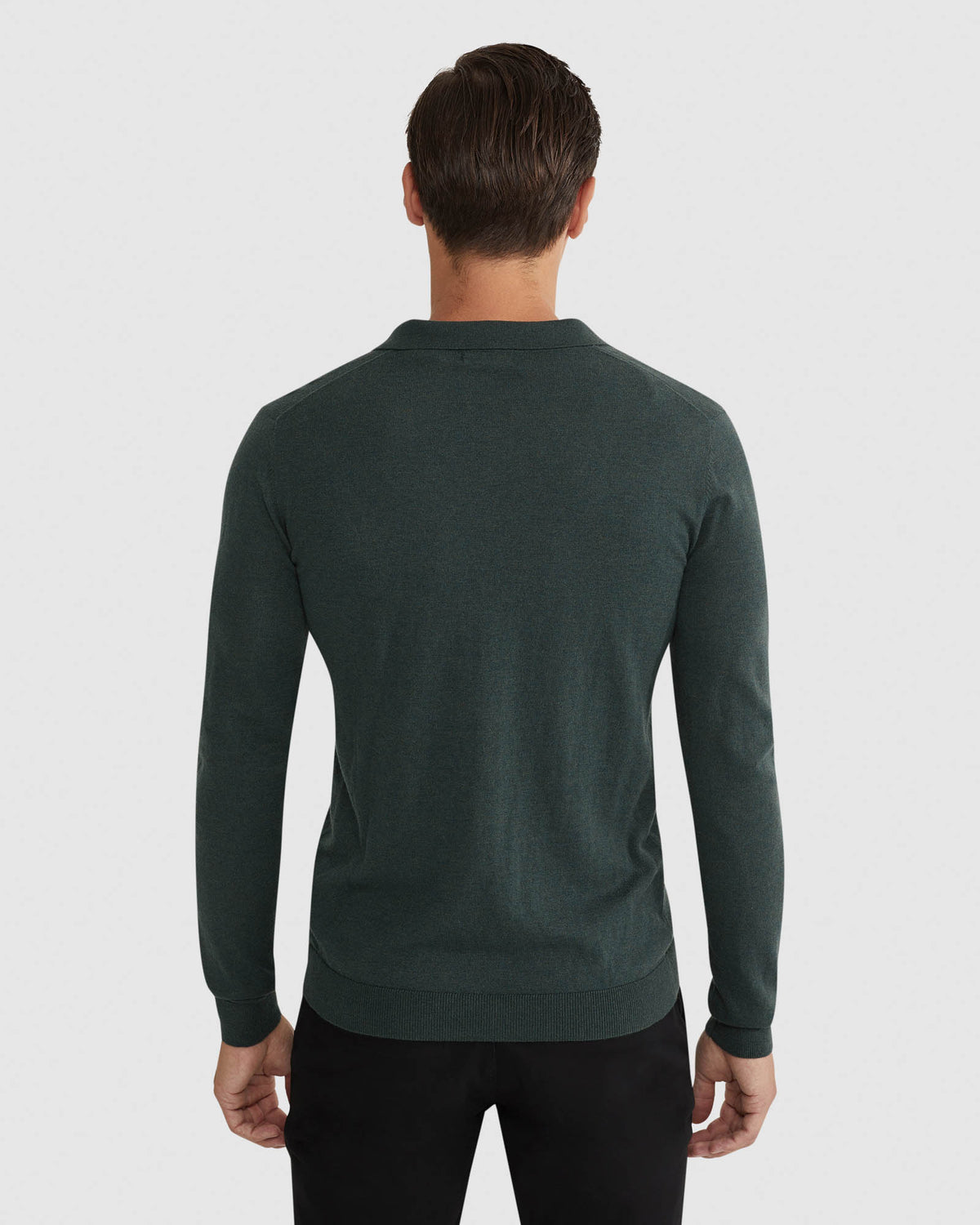 BLAIR V-NECK POLO SWEATER MENS KNITWEAR