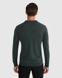 BLAIR V-NECK POLO SWEATER MENS KNITWEAR