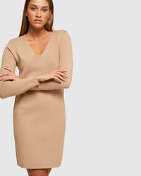 RAQUEL KNITTED MINI DRESS WOMENS DRESSES