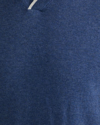 REISS TIPPING COLLAR LONG SLEEVE KNIT POLO MENS KNITWEAR