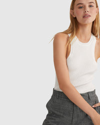 TORY RIB TANK WOMENS KNITWEAR