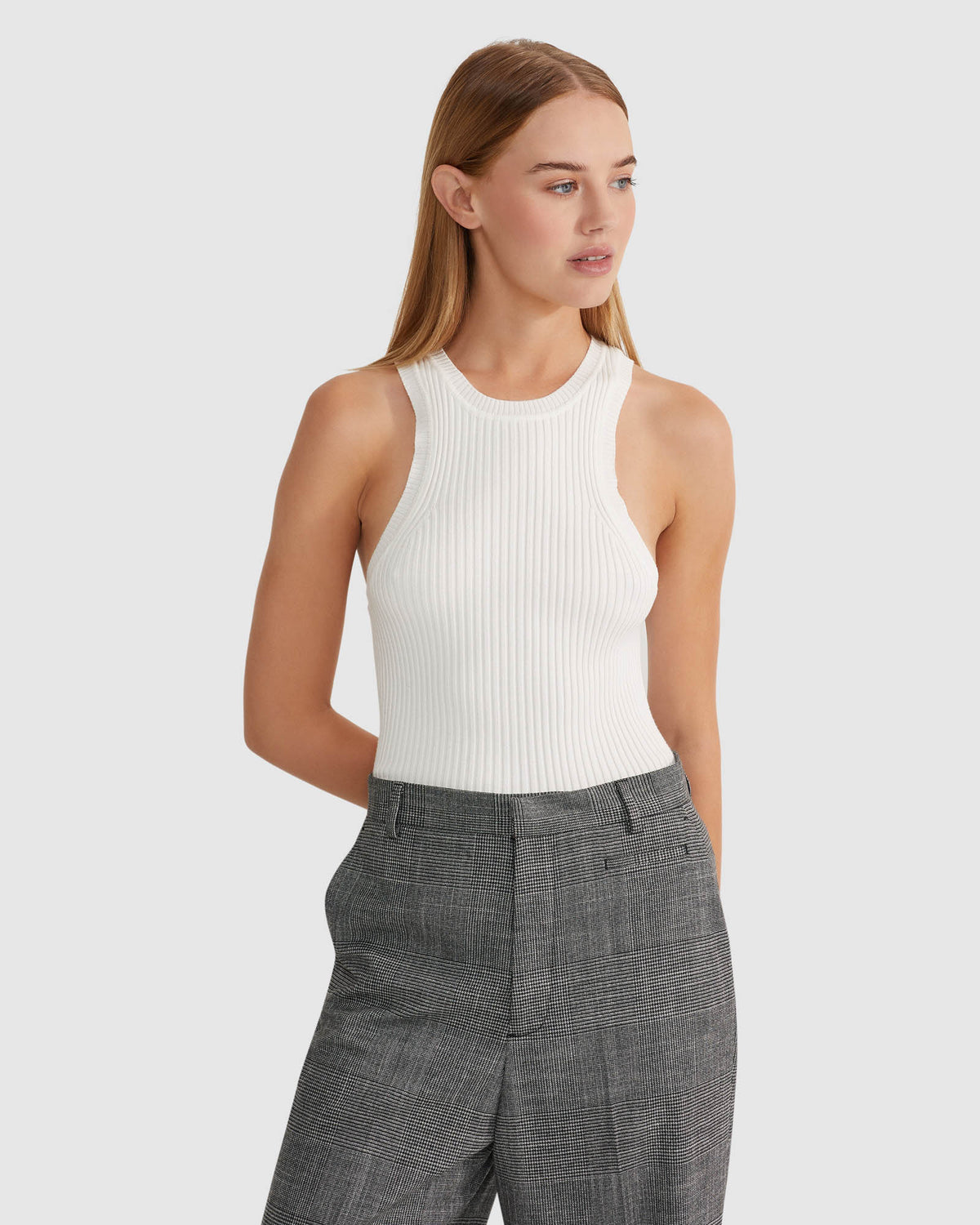 TORY RIB TANK WOMENS KNITWEAR