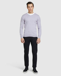 COTTON CASHMERE V-NECK PULLOVER