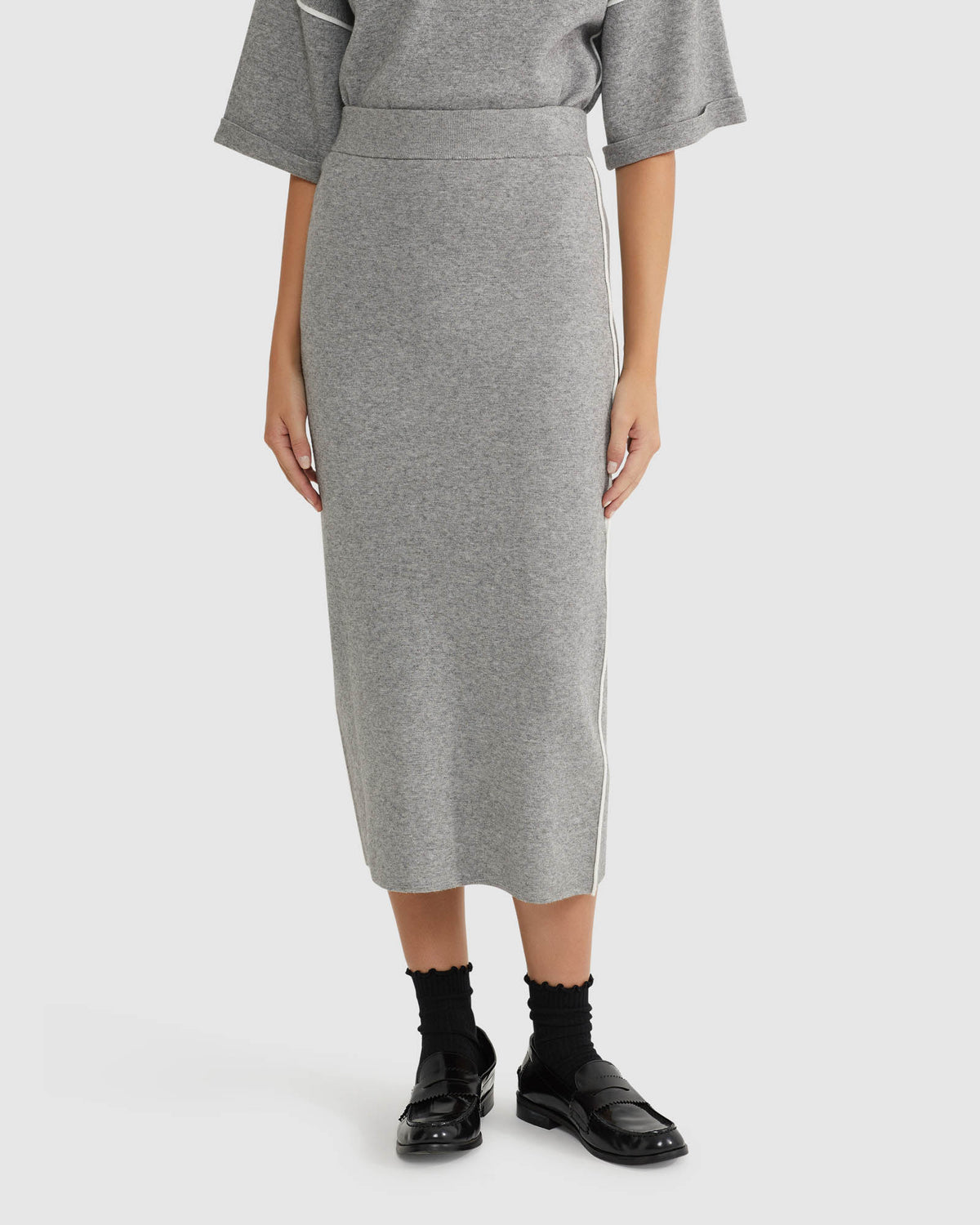 BIRDIE TRIM MIDI SKIRT WOMENS SKIRTS