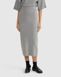 BIRDIE TRIM MIDI SKIRT WOMENS SKIRTS