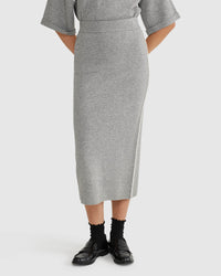 BIRDIE TRIM MIDI SKIRT WOMENS SKIRTS