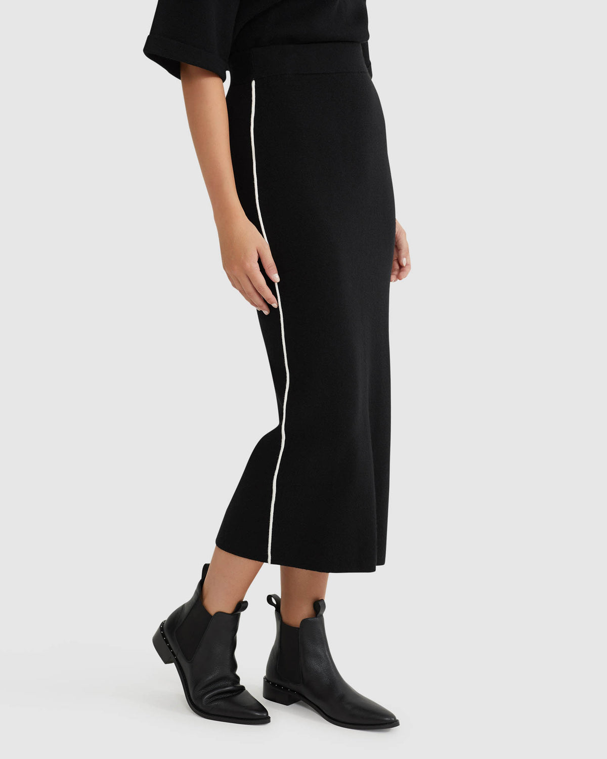 BIRDIE TRIM MIDI SKIRT WOMENS SKIRTS