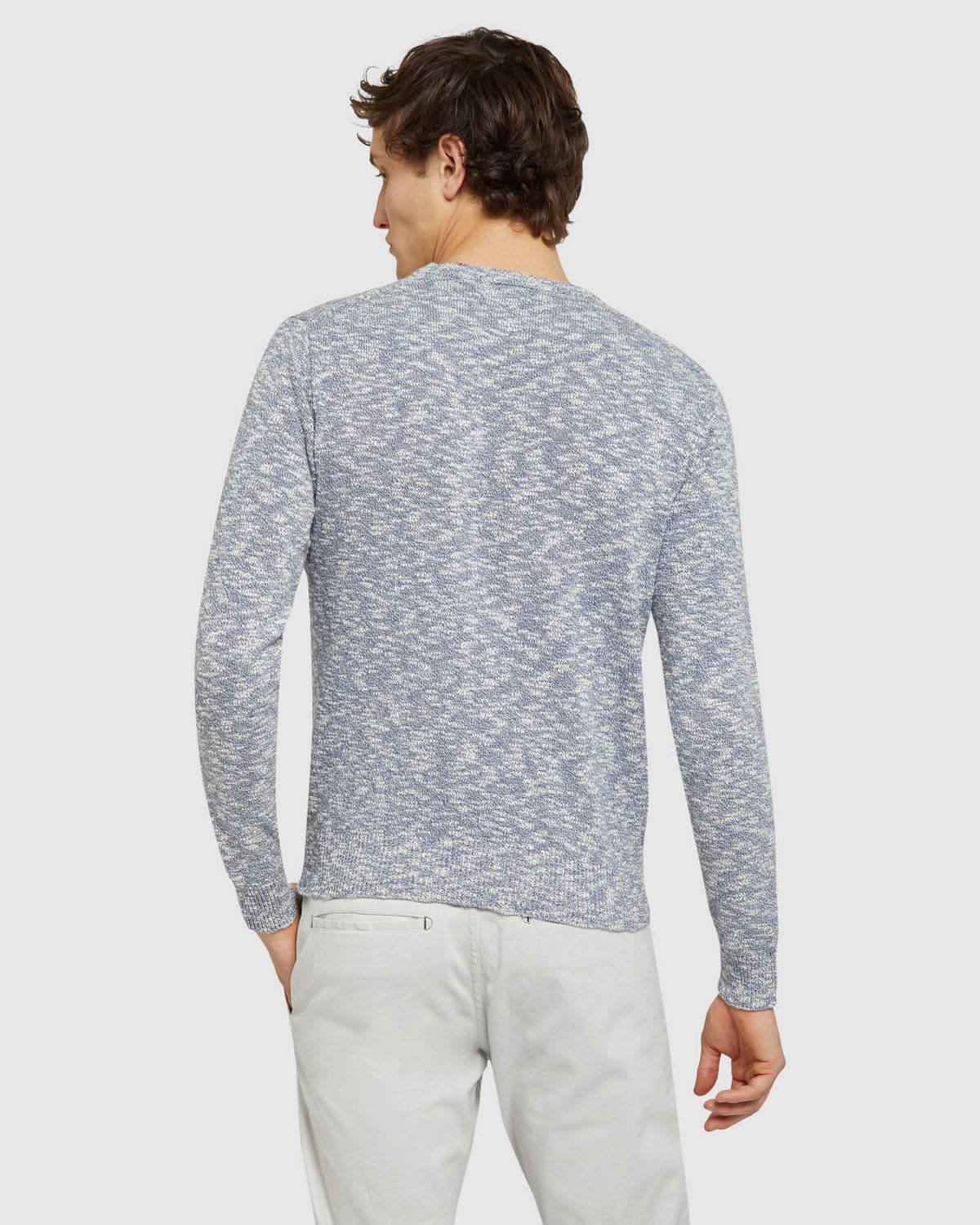 JEFF CREW NECK KNIT SKY