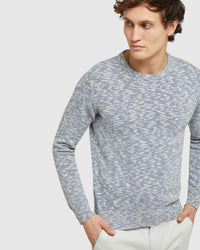 JEFF CREW NECK KNIT SKY