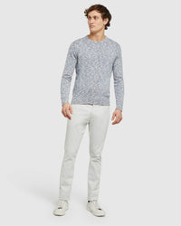 JEFF CREW NECK KNIT SKY