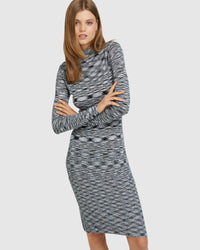 PENNY KNITTED TURTLE NECK DRESS