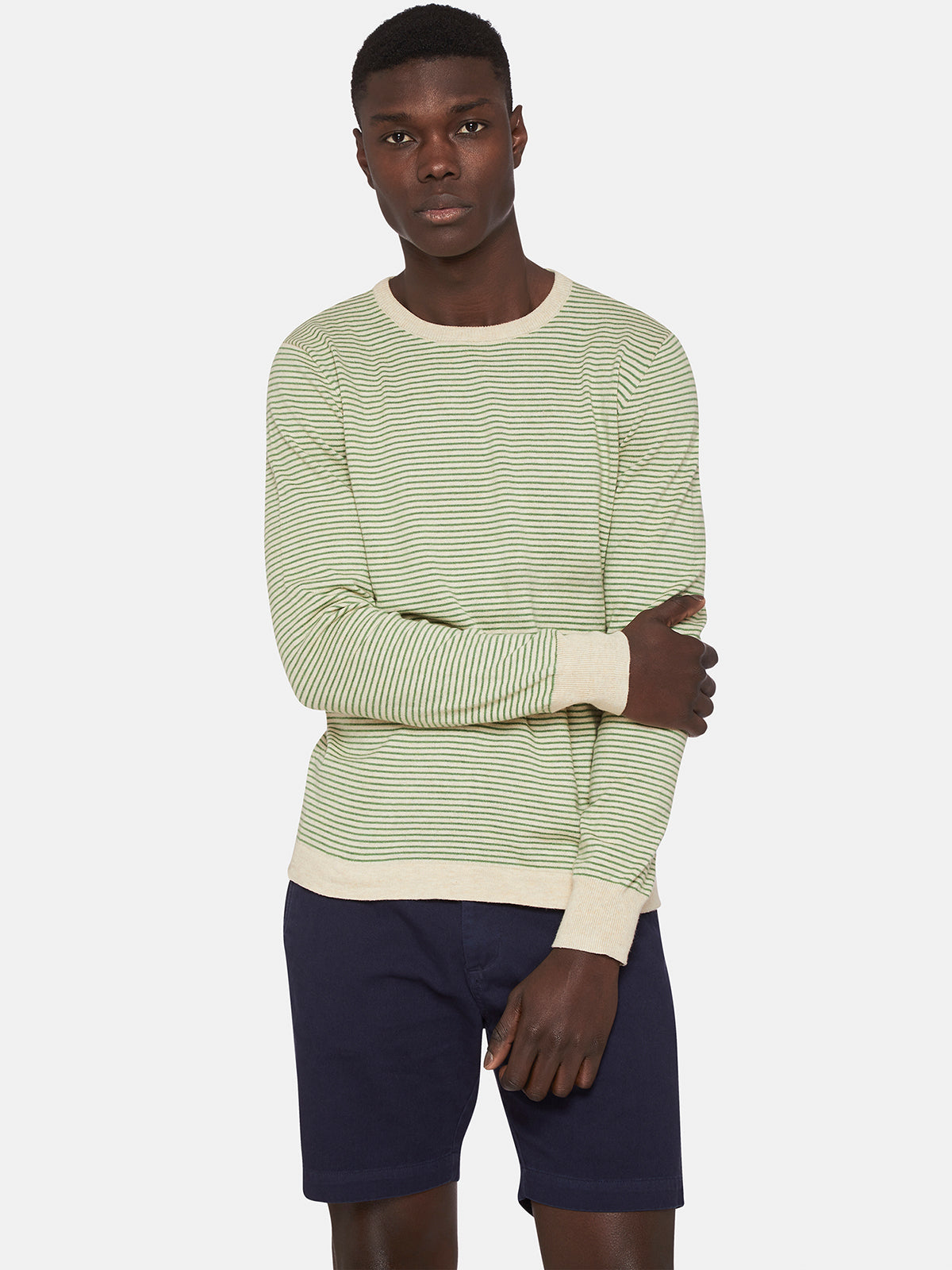 WILL PIMA COTTON STRIPED KNIT