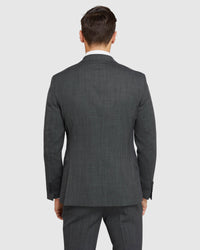 BYRON WOOL STRETCH SUIT JACKET CHARCOAL