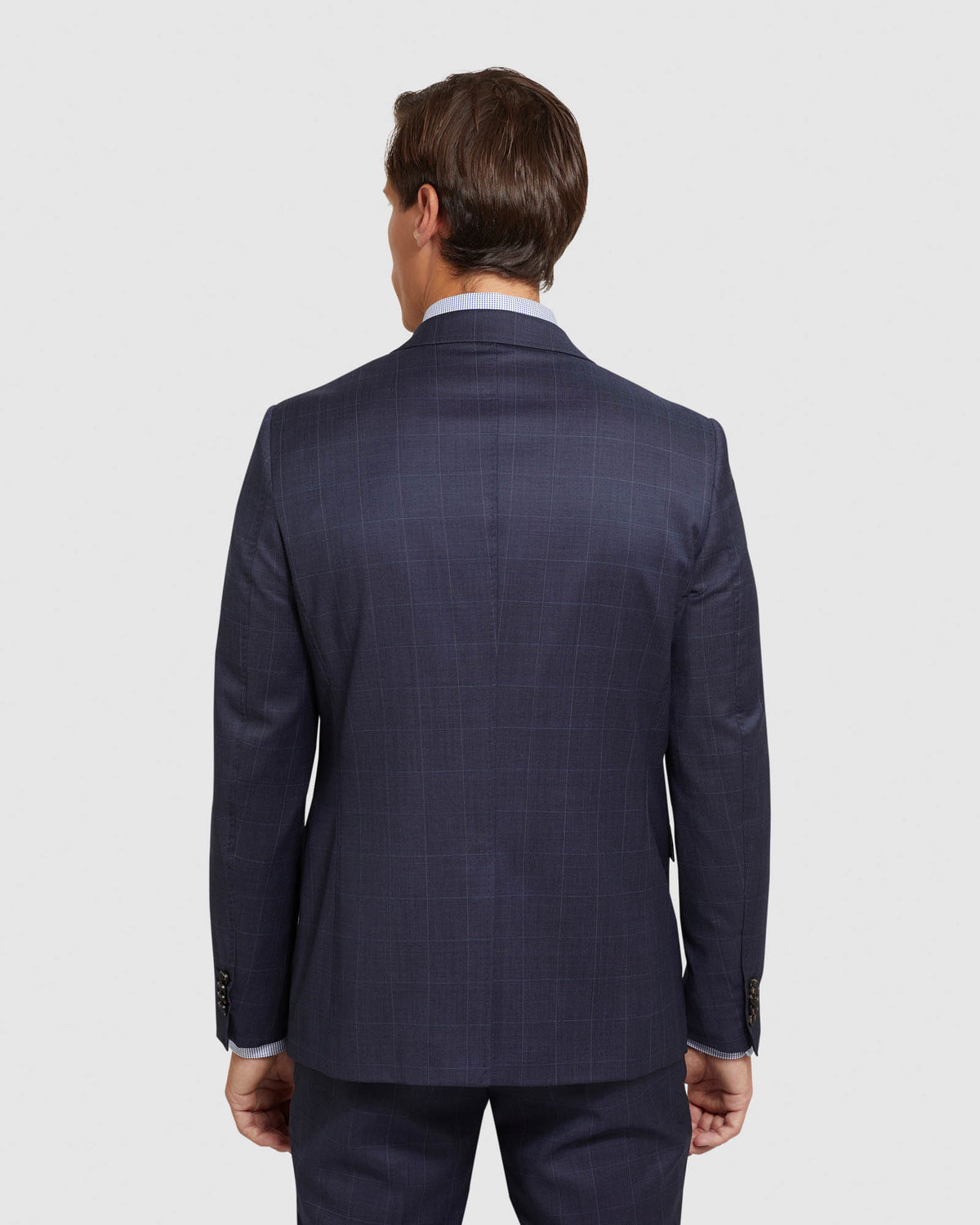 AUDEN WOOL STRETCH CHECKED SUIT JACKET MENS SUITS
