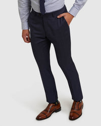 AUDEN WOOL STRETCH CHECKED SUIT TRS MENS SUITS