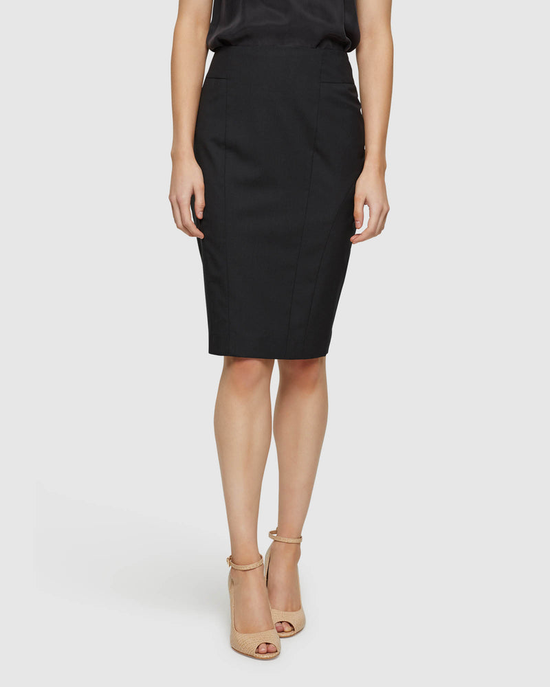 MONROE WOOL STRETCH SUIT SKIRT WOMENS SUITS JKTS COATS