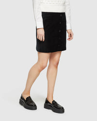 ANYA VELVET MINI SKIRT WOMENS SKIRTS