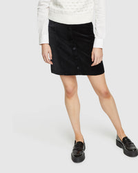 ANYA VELVET MINI SKIRT WOMENS SKIRTS