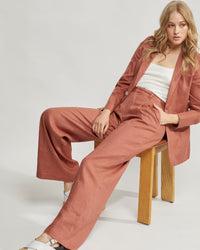 LOLA LINEN JACKET WOMENS SUITS JKTS COATS