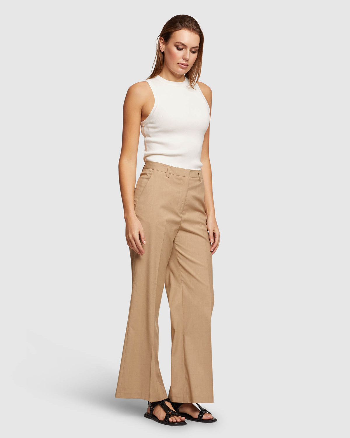 LAUREN ECO WIDE LEG PANTS WOMENS PANTS