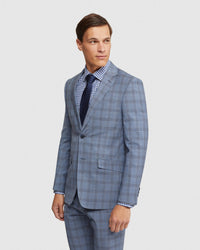 NEW HOPKINS WOOL CHECKED SUIT JACKET MENS SUITS