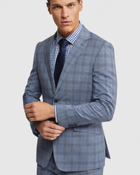 NEW HOPKINS WOOL CHECKED SUIT JACKET MENS SUITS