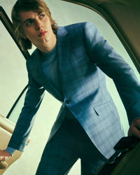 NEW HOPKINS WOOL CHECKED SUIT JACKET MENS SUITS