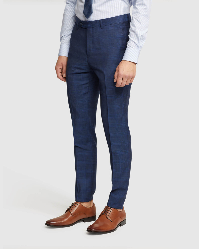 BYRON WOOL CHECKED SUIT TROUSERS MENS SUITS