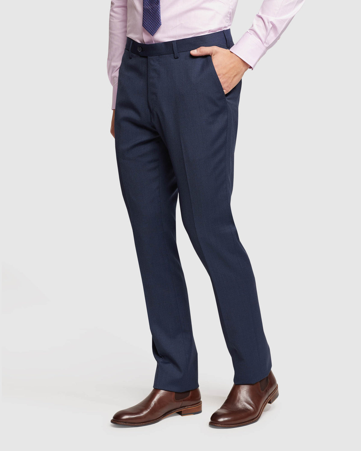 AUDEN WOOL STRETCH SUIT TROUSERS MENS SUITS