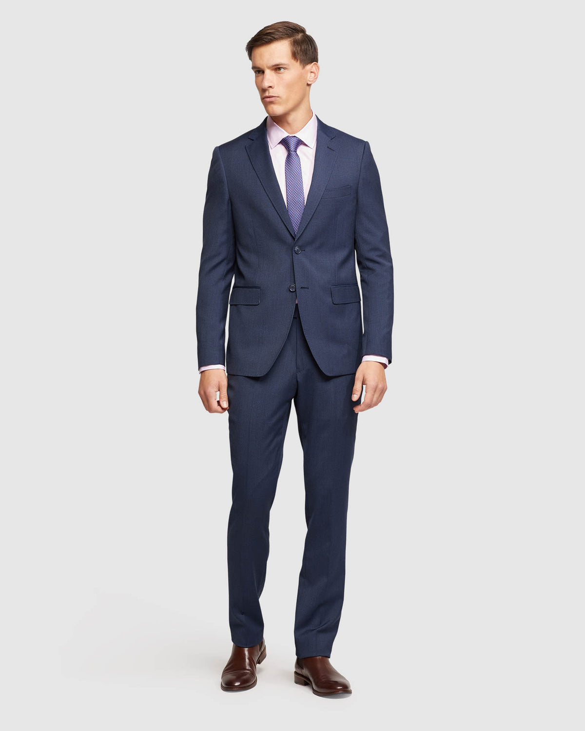 AUDEN WOOL STRETCH SUIT TROUSERS MENS SUITS