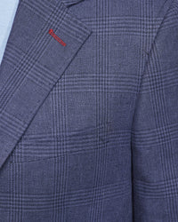 BLAKE LINEN BLEND CHECKED BLAZER MENS JACKETS AND COATS
