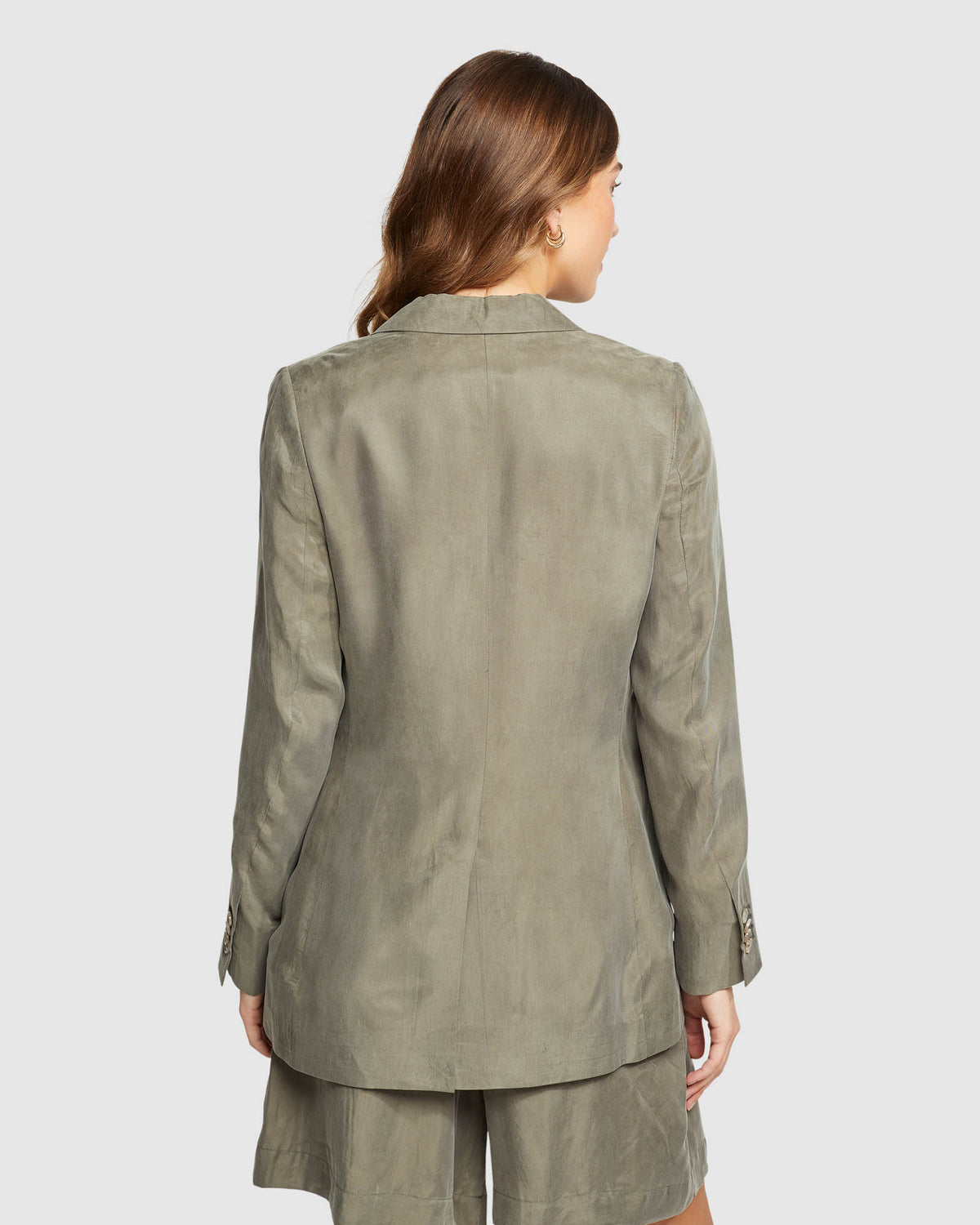 LOLA CUPRO BLEND BLAZER WOMENS SUITS JKTS COATS