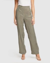 KATERINA CUPRO BLEND PANTS WOMENS PANTS